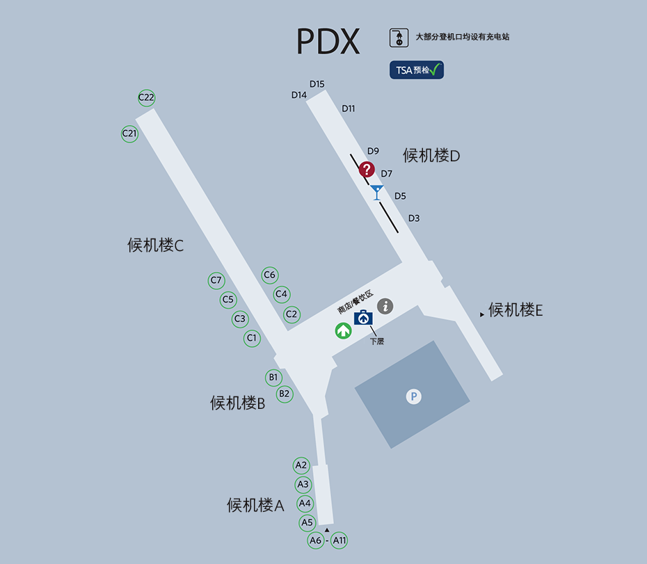 波特兰国际机场(pdx)